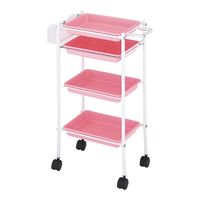 西村製作所 トレーワゴン(Cー305) 510×280×835mm ピンク 66-0014-51 1台（直送品）