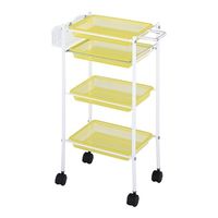 西村製作所 トレーワゴン(Cー305) 510×280×835mm クリアイエロー 66-0014-54 1台（直送品）