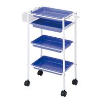 西村製作所 トレーワゴン(Cー305) 510×280×835mm ネイビー 66-0014-60 1台（直送品）