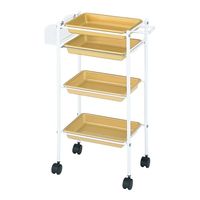 西村製作所 トレーワゴン(Cー305) 510×280×835mm ゴールド 66-0014-61 1台（直送品）