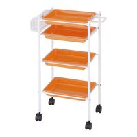 西村製作所 トレーワゴン(Cー305) 510×280×835mm オレンジ 66-0014-62 1台（直送品）