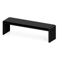 ミヅシマ工業 MSERIESベンチ ブラック 1500 3620621 1個 64-9333-45（直送品）