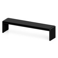 ミヅシマ工業 MSERIESベンチ ブラック 1800 3620622 1個 64-9333-47（直送品）