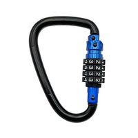アイガーツール アイガーソリッドカラビナロック ブルー 67-5755-55 1個（直送品）
