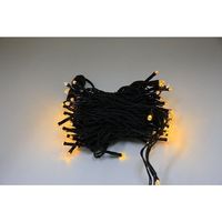 アズワン LEDストレートライト 100球 10m 黄色 黒ケーブル 67-6595-24 1式（直送品）