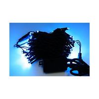 アズワン LEDストレートライト 100球 10m アクアブルー 黒ケーブル 67-6595-25 1式（直送品）