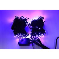 アズワン LEDストレートライト 200球 20m 紫 黒ケーブル 67-6595-29 1式（直送品）