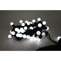 アズワン LEDストレートライト 50球 5m 球状 白 黒ケーブル 67-6595-36 1式（直送品）