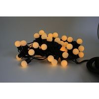 アズワン LEDストレートライト 50球 5m 球状 黄色 黒ケーブル 67-6595-37 1式（直送品）