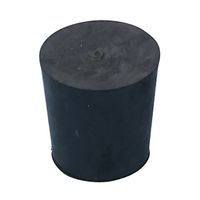 アズワン 黒ゴム栓 No.0C(10個) 67-6594-95 1セット（直送品）