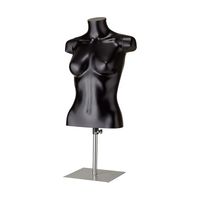 アズワン PP製 卓上婦人トルソー 9号 黒 67-6609-35 1個（直送品）