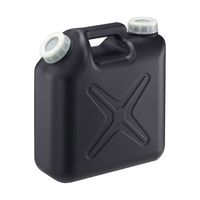 瑞穂化成工業 扁平缶 両口 5L ノズル無 ブラック 0205BK 1個 67-6874-83（直送品）