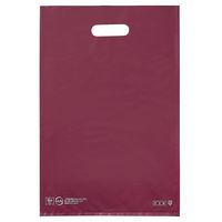 アズワン ポリ袋ハード型 エンジ 40×50cm 厚み表記入 1000枚 67-6871-86 1セット(1000枚)（直送品）