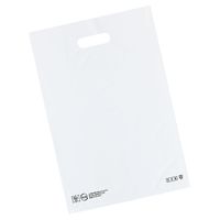 アズワン ポリ袋ソフト型 白 30×45cm 厚み表記入 1000枚 67-6871-93 1セット(1000枚)（直送品）