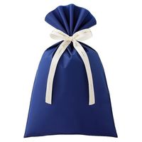 アズワン 無地 梨地ギフトバッグ ネイビー 幅24×高さ38cm 20枚 67-6873-04 1セット(20枚)（直送品）