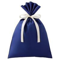 アズワン 無地 梨地ギフトバッグ ネイビー 幅30×高さ43cm 20枚 67-6873-05 1セット(20枚)（直送品）