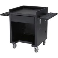 CAMBRO キャンブロ エクイップメントスタンド(トレーレール付) ES28RL(ブラック) 1個 67-6882-99（直送品）