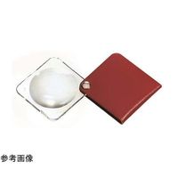 エッシェンバッハ光学ジャパン ハンディルーペ 3.5× 60mm径 角 レッド 1752160 1個 67-7106-22（直送品）