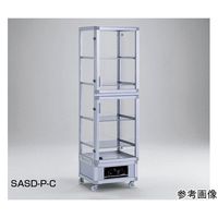 オート除湿大型デシケーター SASD型 537W×525D×1846Hmm(本体:アクリル透明 扉形式:パッチン錠) 67-7112-09（直送品）