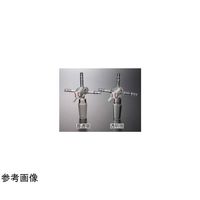 コスモスビード 摺付四方PTFEコック(PTFEC18)透明摺 15/25 1719-01-2 1個 65-6824-61（直送品）