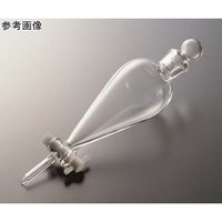 コスモスビード スキーブ形分液ロート 1000mL PTFEコック 上部透明摺 2116-06 1個 65-6843-88（直送品）