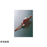 コスモスビード 丸形分液ロート 茶 200mL PTFEコック 上部透明摺 80050 1個 65-6844-11（直送品）