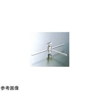 コスモスビード 透明摺合三方コック φ8 19/38 2007-02 1個 65-6841-57（直送品）