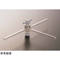 コスモスビード PTFE三方コック φ8 18 2008-02 1個 65-6841-64（直送品）