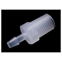 PP R1/4オスネジ付きストレートアダプター 軟質チューブ内径5.0mm(3/16”)用 10個入 IMJR3056 1袋(10個)（直送品）