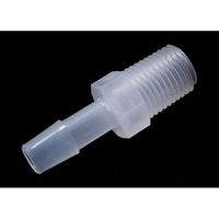 PP R1/4オスネジ付きストレートアダプター 軟質チューブ内径8.0mm(5/16”)用 10個入 IMJR3086 1袋(10個)（直送品）