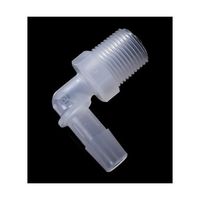 アイシス PP R3/8オスネジ付きL型アダプター 軟質チューブ内径10.0mm(3/8”)用 10個入 IMJR4L106 1袋(10個)（直送品）