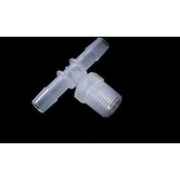 アイシス PP R3/8オスネジ付きT型アダプター 軟質チューブ内径10.0mm(3/8”)用 10個入 IMJR4T106 1袋(10個)（直送品）