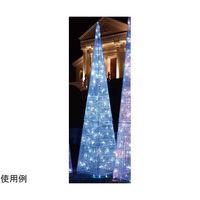 アズワン LEDビッグクリスタルツリー 屋外使用可 ホワイト 65-8117-33 1セット（直送品）