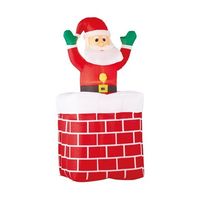 アズワン ムービングエアブロードール えんとつサンタ 180cm 65-8117-89 1セット（直送品）