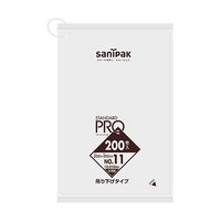 日本サニパック 規格ポリ袋 吊り下げ HDPE 半透明 No.11 200枚×100冊入 H11H 1ケース(20000枚)（直送品）