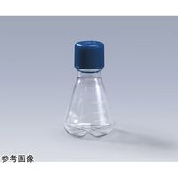 GVS バッフル付き滅菌三角フラスコ 125mL PC シールキャップ 1個×24パック入 CELCUFG034125S 1箱(24個)（直送品）