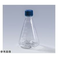 GVS バッフル付き滅菌三角フラスコ 1000mL PC シールキャップ 1個×12パック入 CELCUFG034001S 1箱(12個)（直送品）