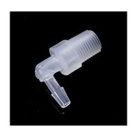 PP 1/8ー27NPTオスネジ付きL型アダプター 軟質チューブ内径4.0mm:5/32” 1袋(10個入) IMJNL046（直送品）