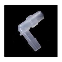 PP 1/8ー27NPTオスネジ付きL型アダプター 軟質チューブ内径8.0mm:5/16” 1袋(10個入) IMJNL086（直送品）