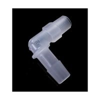 PP 1/8ー27NPTオスネジ付きL型アダプター 軟質チューブ内径9.0mm:3/8” 1袋(10個入) IMJNL096 1袋(10個)（直送品）