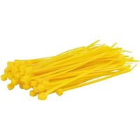 紺屋商事 結束バンド ケーブルタイ 黄 150×幅3.6mm 100本入 1281190 1パック(100本) 65-9613-34（直送品）