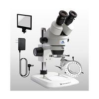 ズーム式実体顕微鏡 ズン太2 + LEDリング照明(スタンダード)+ 自在アダプター YS02Z2+SIMPLE5+3DAD 1セット（直送品）