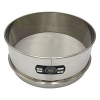 アズワン ステンレスふるい φ300×100mm 63μm 校正証明書(ISO9001)付 65-9393-65 1個（直送品）