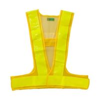 富士手袋工業 ラメ入り ピカセーフ 安全ベスト 黄×黄 8180 1枚 65-3354-77（直送品）