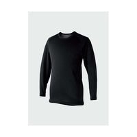 帝健 WARMSYSTEM(R)保温性インナー長袖シャツ Lサイズ CTST52BK(L) 1枚 65-3365-93（直送品）