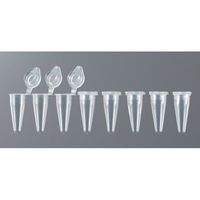 イナ・オプティカ PCR用キャップ付き8連チューブ 0.1mL フラットキャップ 12個×10袋入 3246-00 1箱(120個)（直送品）