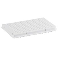 深江化成 96ウェルPCRプレート ハーフスカート 0.1mL ホワイト1箱(10枚入) 137-676W 1箱(10枚)（直送品）