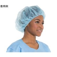 O&M Halyard Japan ブファンキャップ 青 L 100枚×5箱入 69801 1ケース(500枚) 67-3156-41（直送品）