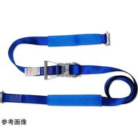 ラチェット式ラッシングベルト 5tタイプ 固定側:1m 調整側:2m ワンピース 10本セット 67-4812-78 1箱(10本)（直送品）