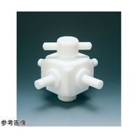 アズワン フッ素樹脂四方バルブ(枝タイプ)φ12 67-4815-95 1個（直送品）